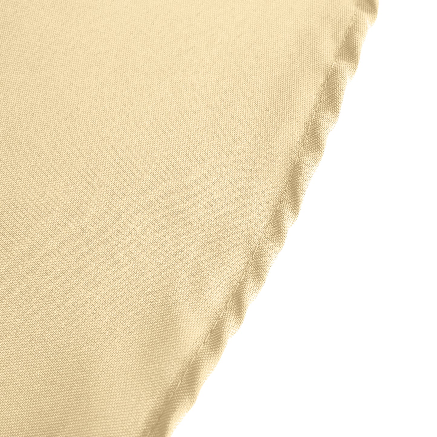 90"x156" Beige Seamless Polyester Rectangular Tablecloth