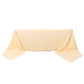 90"x156" Beige Seamless Premium Polyester Rectangular Tablecloth - 220GSM