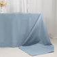 90"x156" Dusty Blue Seamless Premium Polyester Rectangular Tablecloth - 220GSM for 8 Foot Table With Floor-Length Drop