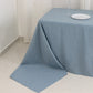90"x156" Dusty Blue Seamless Premium Polyester Rectangular Tablecloth - 220GSM for 8 Foot Table With Floor-Length Drop