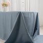 90"x156" Dusty Blue Seamless Premium Polyester Rectangular Tablecloth - 220GSM for 8 Foot Table With Floor-Length Drop