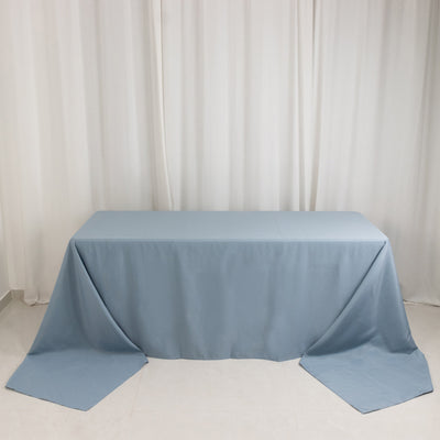 Luxurious Dusty Blue Premium Polyester Rectangular Tablecloth