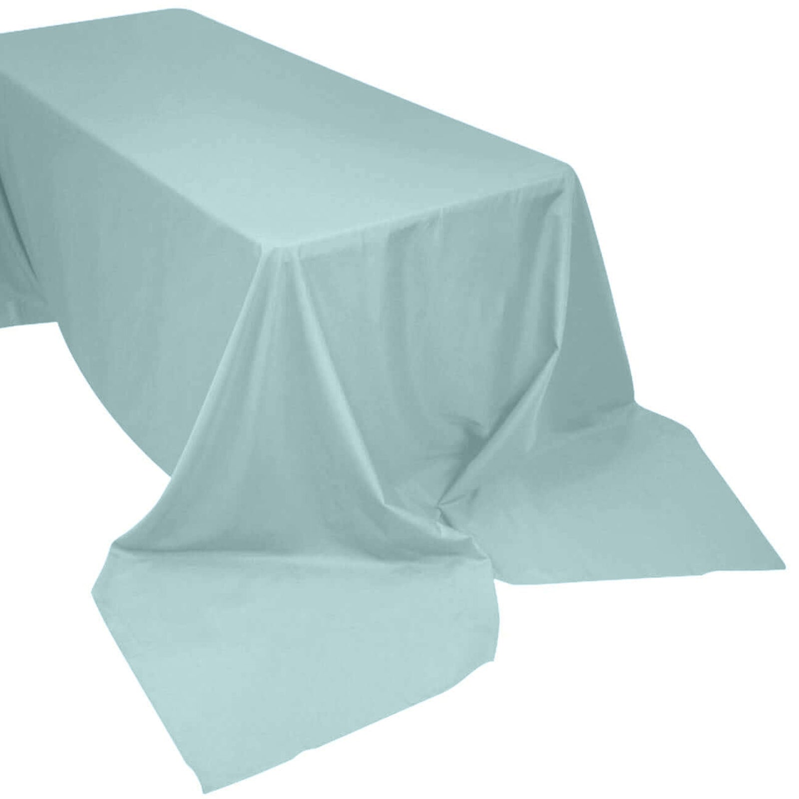 Dusty Sage Rectangular Polyester Tablecloth 90 Inch x 156 Inch