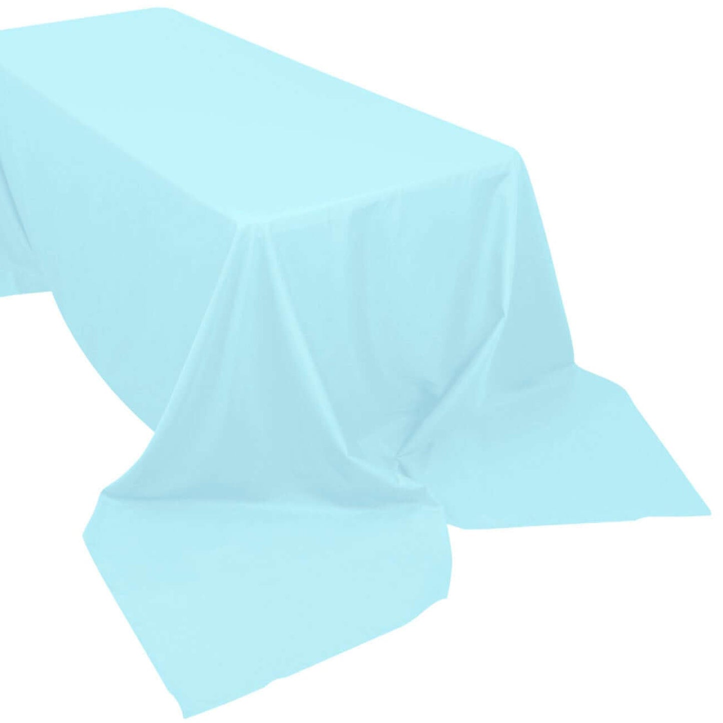 90x156" Polyester Tablecloth - Blue