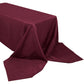 90x156inch Burgundy 200 GSM Seamless Premium Polyester Rectangular Tablecloth