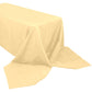 90x156inch Champagne 200 GSM Seamless Premium Polyester Rectangular Tablecloth