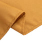 90"x156" Gold Seamless Premium Polyester Rectangular Tablecloth - 220GSM for 8 Foot Table With Floor-Length Drop