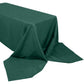 90x156inch Hunter Emerald Green 200 GSM Seamless Premium Polyester Rectangular Tablecloth