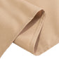 90"x156" Nude Seamless Premium Polyester Rectangular Tablecloth - 220GSM for 8 Foot Table With Floor-Length Drop