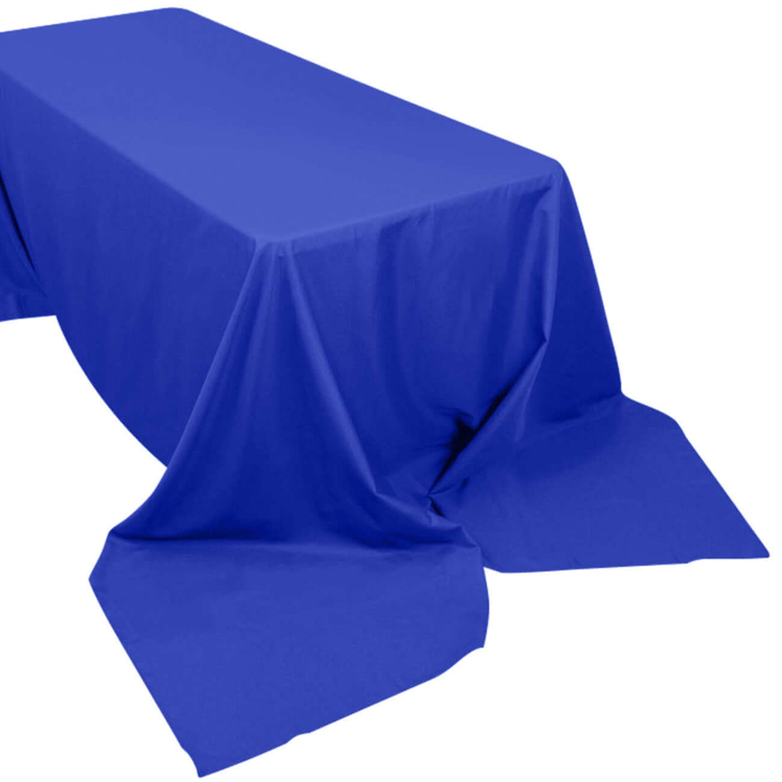 Royal Blue Rectangular Tablecloth 90 Inch x 156 Inch Polyester