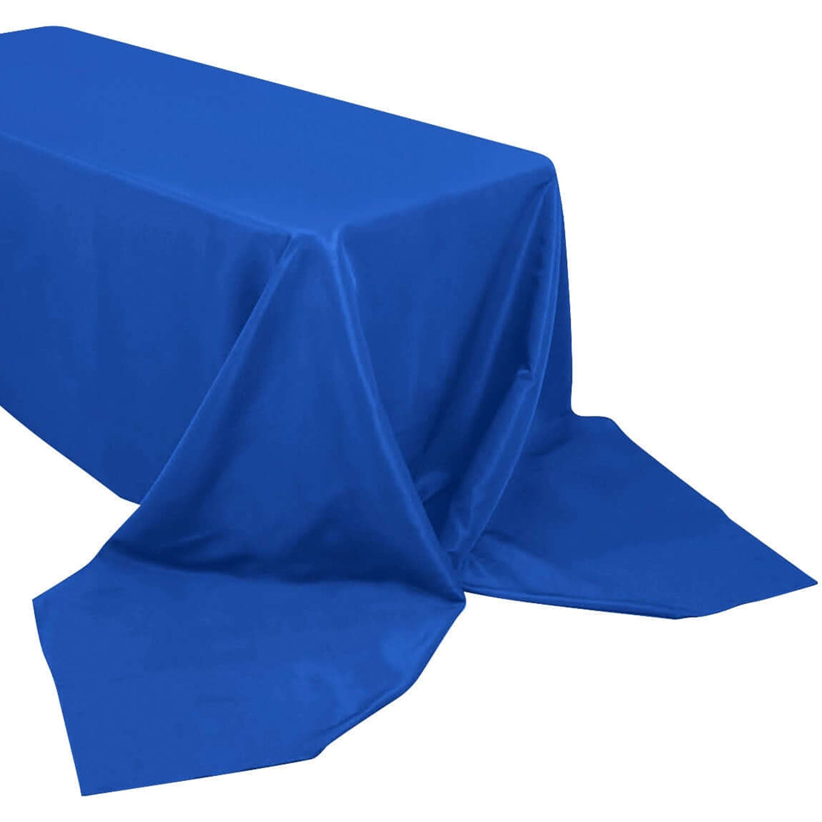 90x156inch Royal Blue 200 GSM Seamless Premium Polyester Rectangular Tablecloth