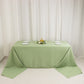 90"x156" Sage Green Seamless Premium Polyester Rectangular Tablecloth - 220GSM for 8 Foot Table With Floor-Length Drop