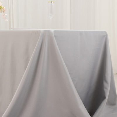 Durable Silver Polyester Table Cover