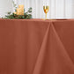 Rectangular Polyester Tablecloth Terracotta 90 Inch x 156 Inch