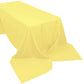 Yellow Rectangular Tablecloth of Polyester 90 Inch x 156 Inch