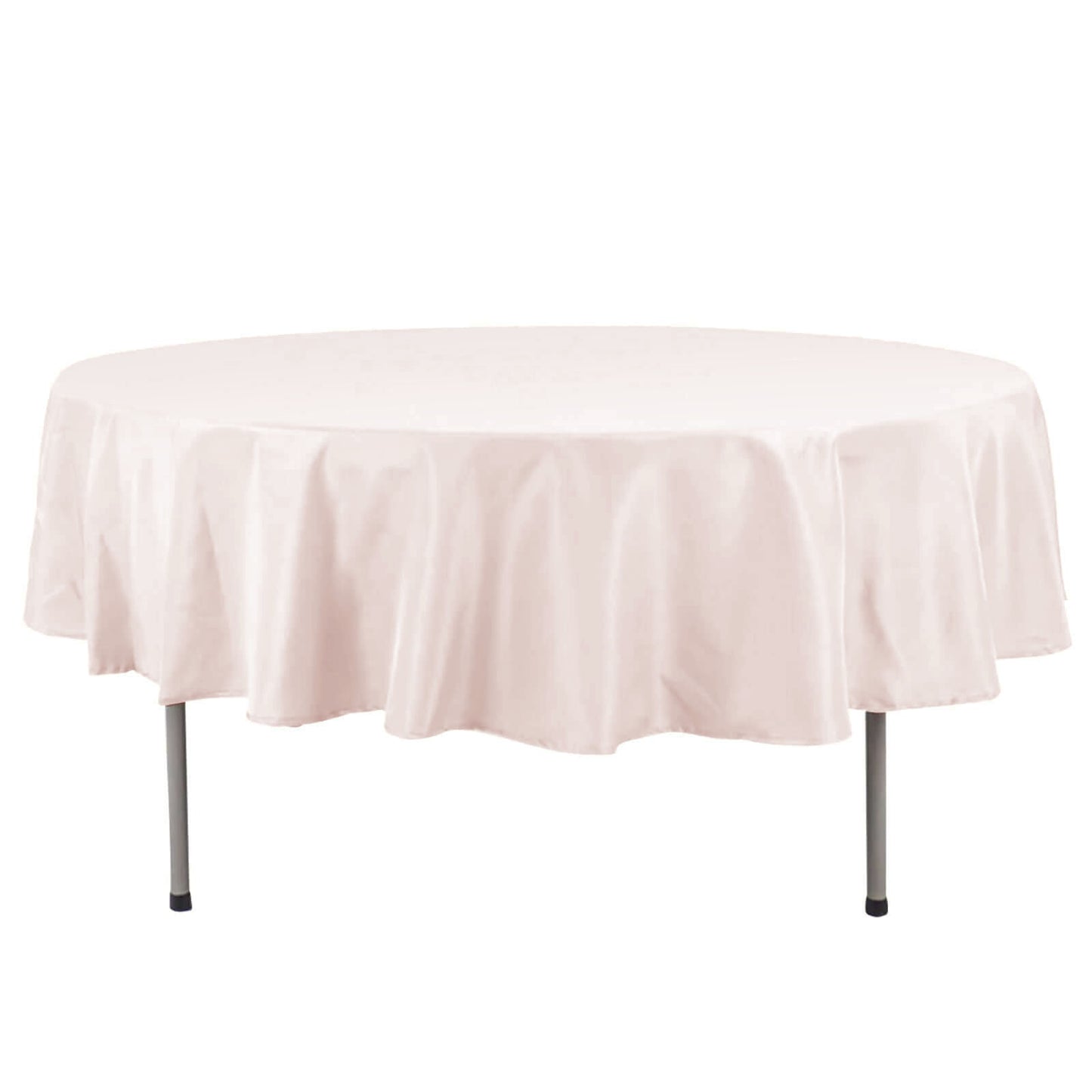 90" Blush Premium Polyester Round Tablecloth - 220GSM