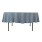 90" Dusty Blue Premium Polyester Round Tablecloth - 220GSM