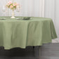 90" Dusty Sage Green Premium Polyester Round Tablecloth - 220GSM
