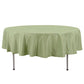 90" Dusty Sage Green Premium Polyester Round Tablecloth - 220GSM