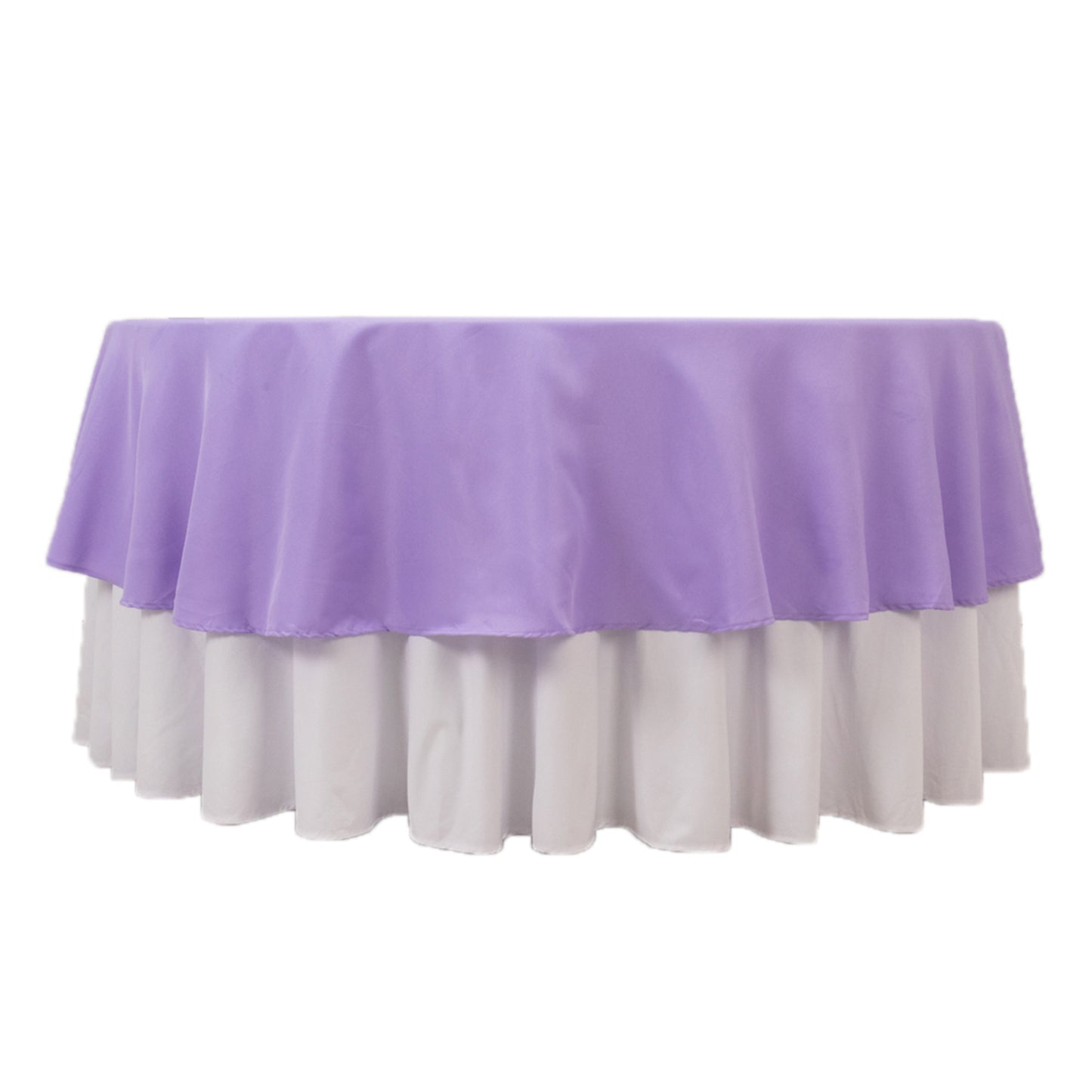 90" Lavender Lilac Premium Polyester Round Tablecloth - 220GSM