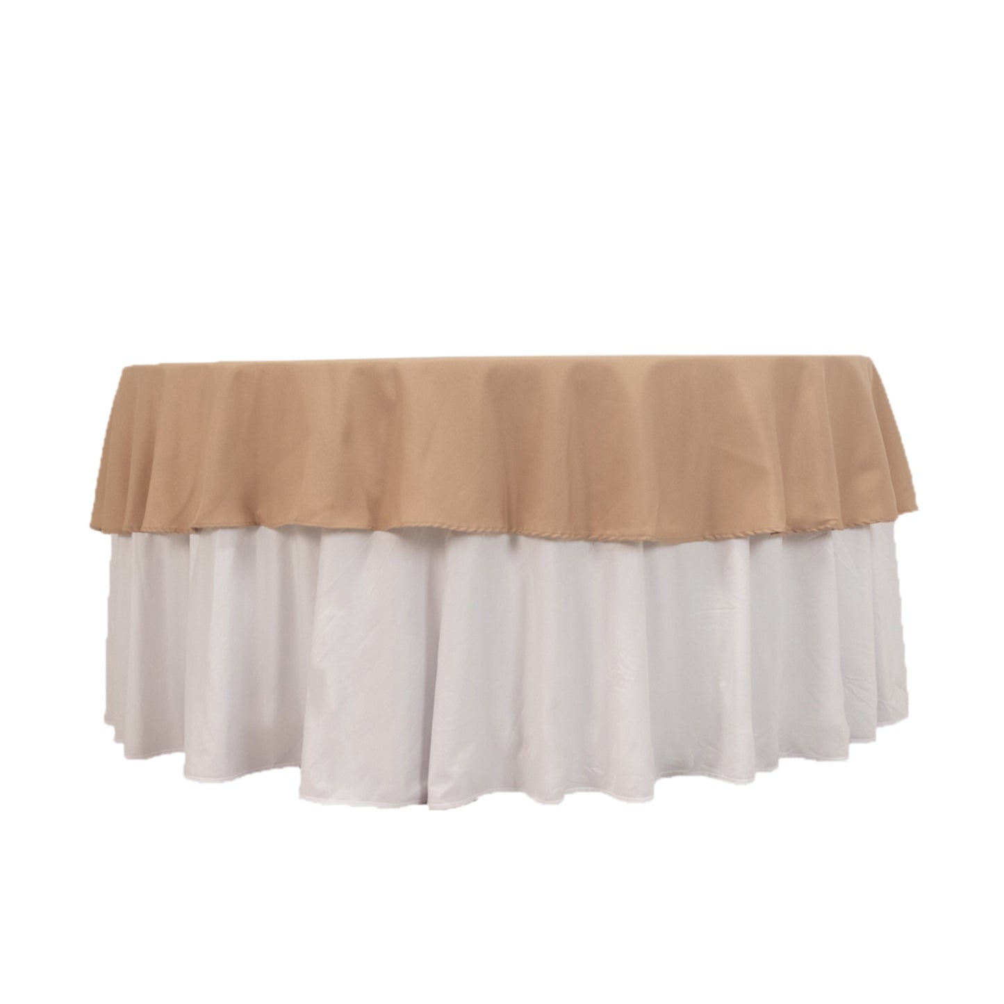 90" Nude Premium Polyester Round Tablecloth - 220GSM