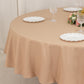 90" Nude Premium Polyester Round Tablecloth - 220GSM