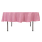 90" Pink Premium Polyester Round Tablecloth - 220GSM