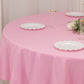 90" Pink Premium Polyester Round Tablecloth - 220GSM