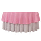 90" Pink Premium Polyester Round Tablecloth - 220GSM
