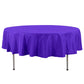 90inch Purple 200 GSM Seamless Premium Polyester Round Tablecloth