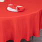 90" Red Premium Polyester Round Tablecloth - 220GSM
