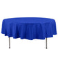 90inch Royal Blue 200 GSM Seamless Premium Polyester Round Tablecloth