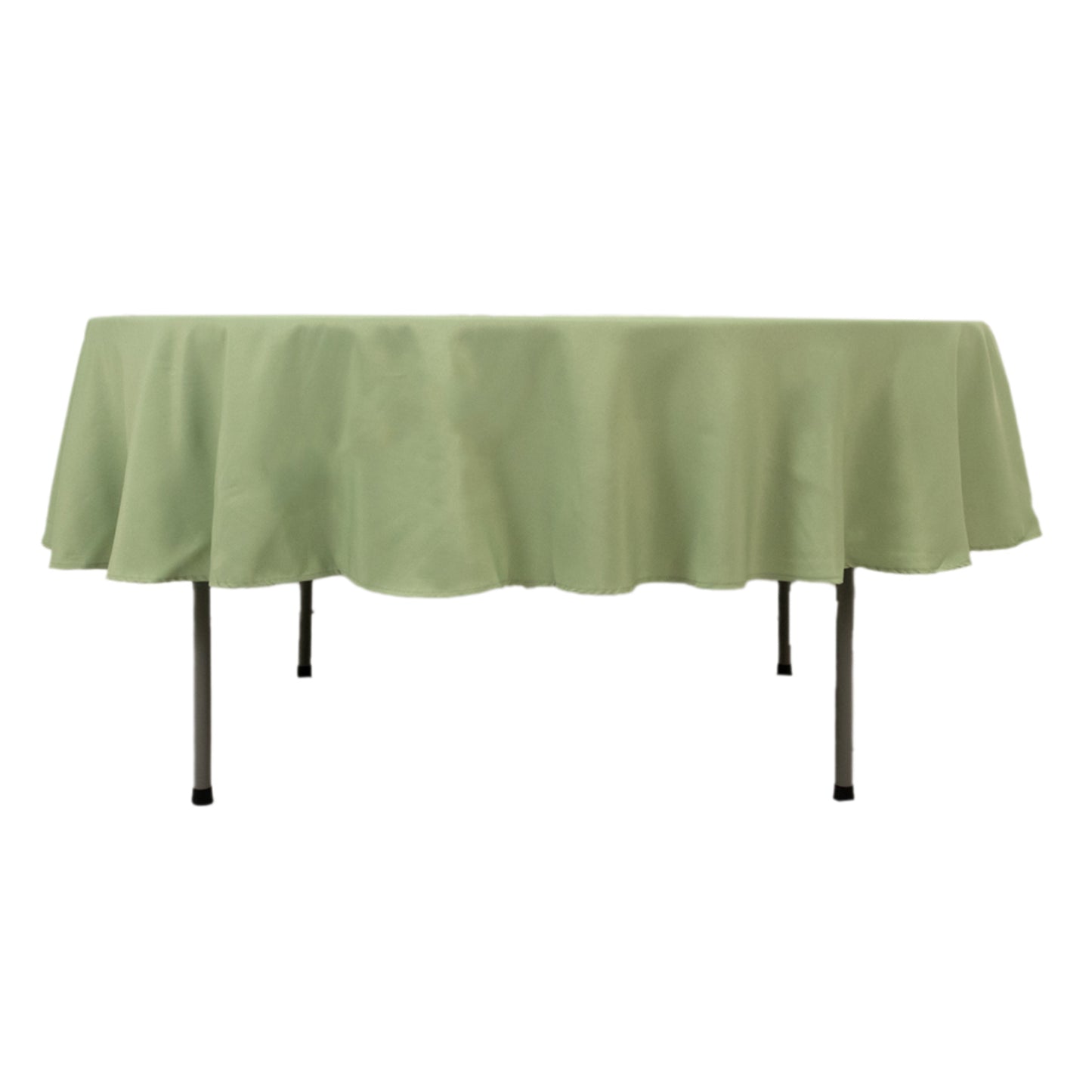 90" Sage Green Premium Polyester Round Tablecloth - 220GSM