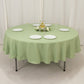 90" Sage Green Premium Polyester Round Tablecloth - 220GSM