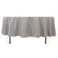 90" Silver Premium Polyester Round Tablecloth - 220GSM