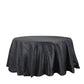 Seamless Black Taffeta Tablecloth 132 Inch Round Accordion Crinkle Taffeta 