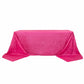 90x156inch Fuchsia Accordion Crinkle Taffeta Rectangular Tablecloth