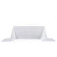 90 Inch x 156 Inch Rectangular Tablecloth White Accordion Crinkle Taffeta Fabric
