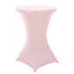Blush | Rose Gold Highboy Spandex Cocktail Table Cover, Fitted Stretch Tablecloth for 24"-32" Dia Tables