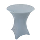 Spandex 36" Round Cocktail Table Cover Dusty Blue - Easy to Maintain Stretch Fitted Highboy Tablecloth
