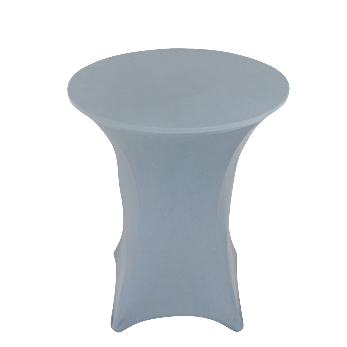 Dusty Blue Highboy Spandex Cocktail Table Cover, Fitted Stretch Tablecloth for 33"-36" Dia High Top Tables