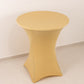 Spandex 36" Round Cocktail Table Cover Champagne - Easy to Maintain Stretch Fitted Highboy Tablecloth