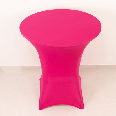 Fuchsia Spandex Highboy Table Cover