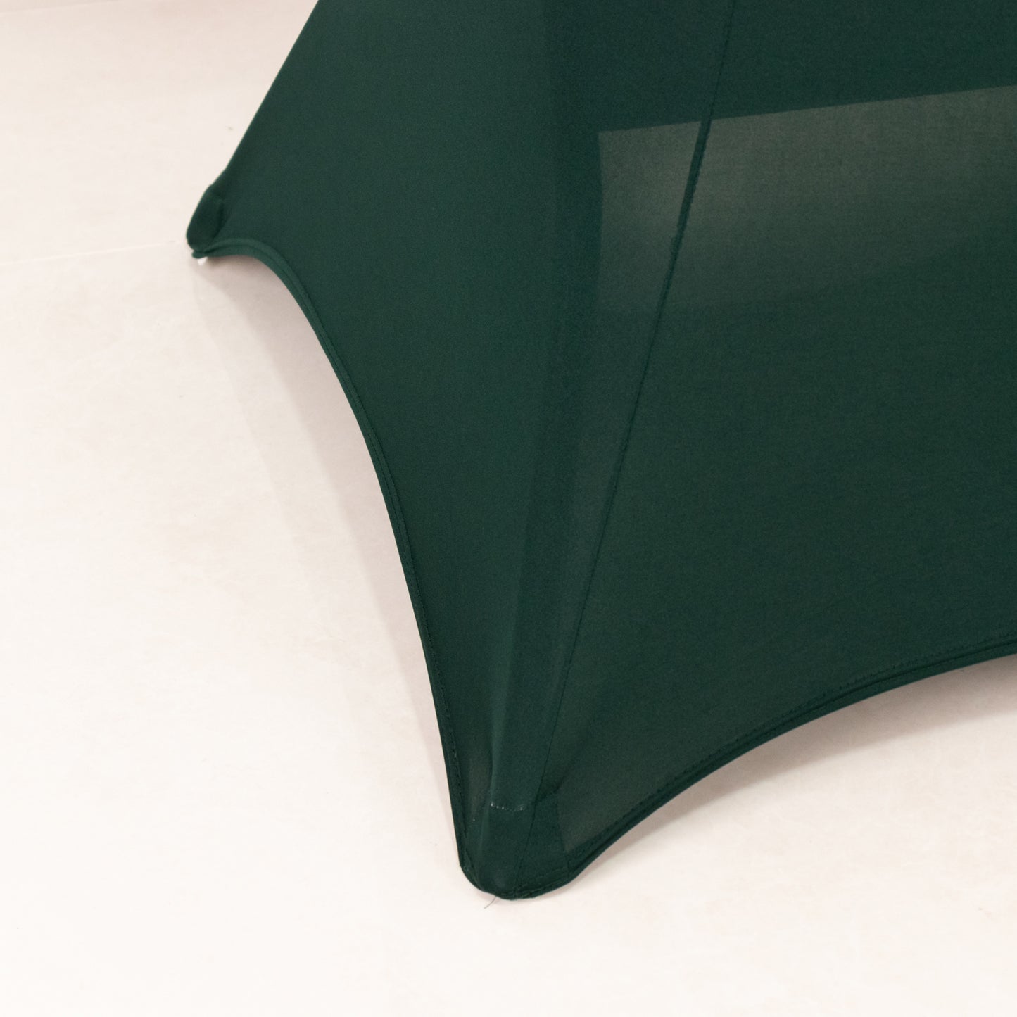 Hunter Emerald Green Highboy Spandex Cocktail Table Cover, Fitted Stretch Tablecloth for 33"-36" Dia High Top Tables