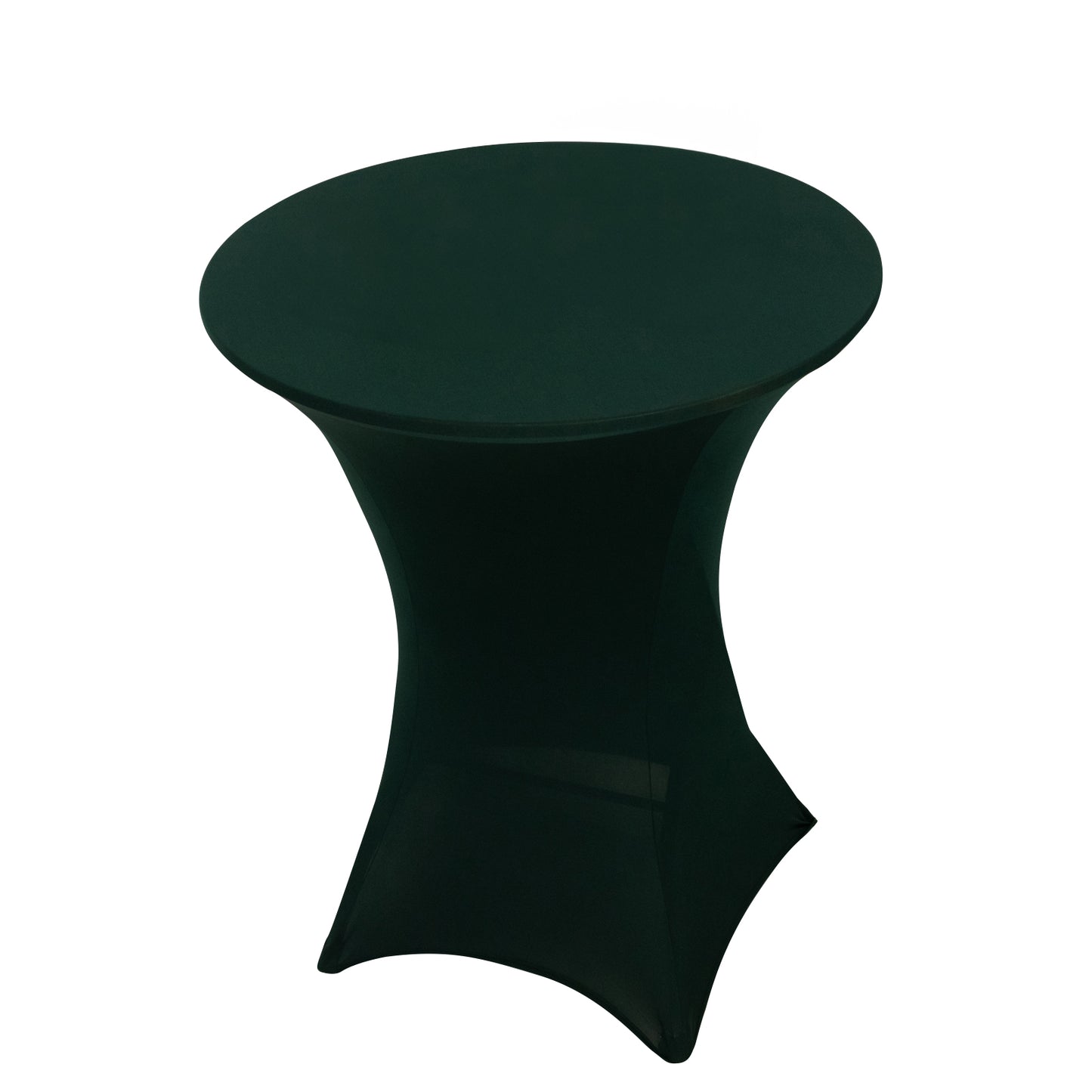 Hunter Emerald Green Highboy Spandex Cocktail Table Cover, Fitted Stretch Tablecloth for 33"-36" Dia High Top Tables