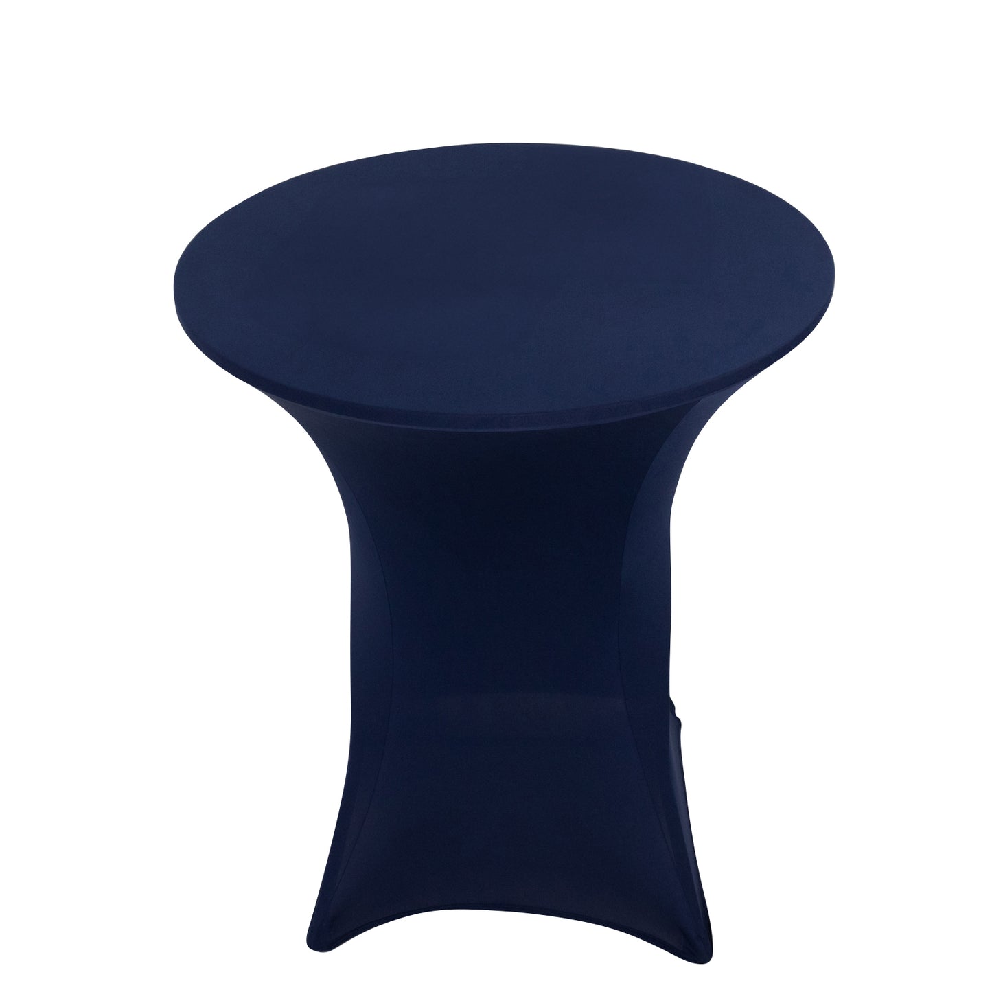 Navy Blue Highboy Spandex Cocktail Table Cover, Fitted Stretch Tablecloth for 33"-36" Dia High Top Tables