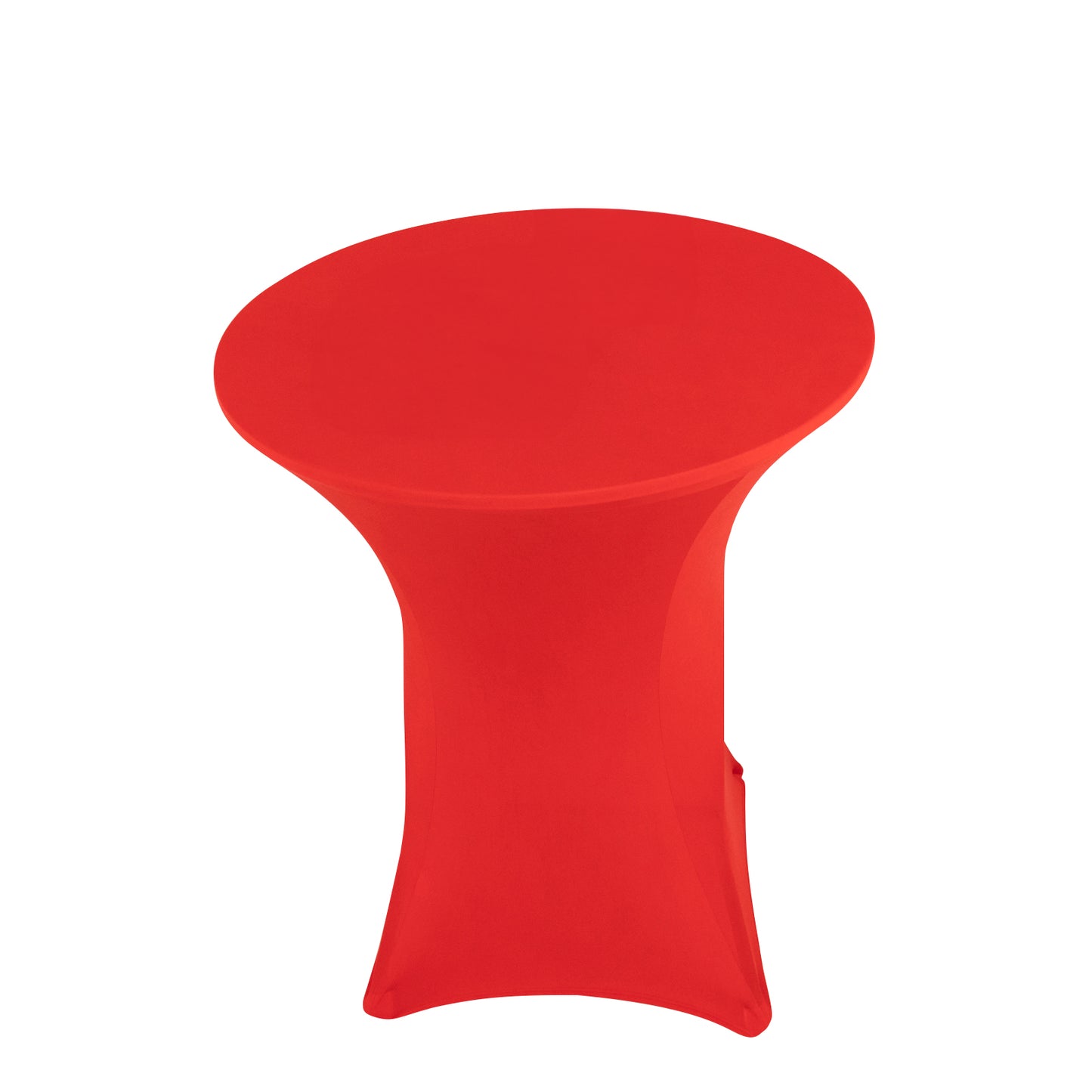 Red Highboy Spandex Cocktail Table Cover, Fitted Stretch Tablecloth for 33"-36" Dia High Top Tables