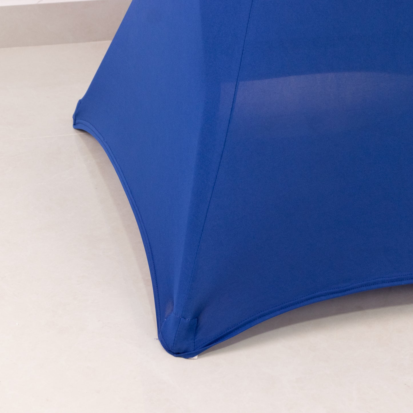 Spandex 36" Round Cocktail Table Cover Royal Blue - Easy to Maintain Stretch Fitted Highboy Tablecloth