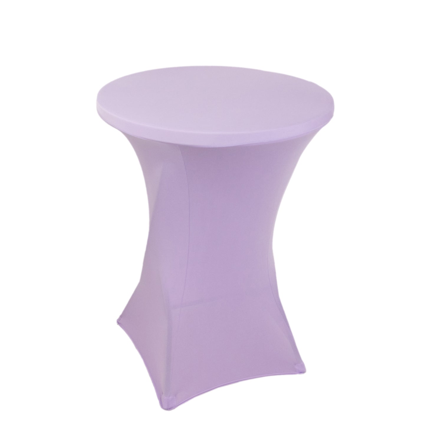 Lavender highboy spandex cocktail table cover for 30" tables