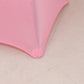 Pink fitted stretch tablecloth for 30" Dia high top tables.